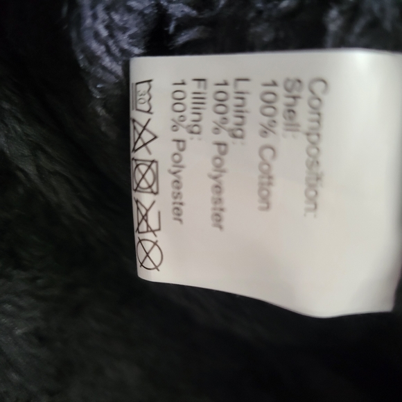 NWT Black Fur Lined Coat - Picture 5 of 6